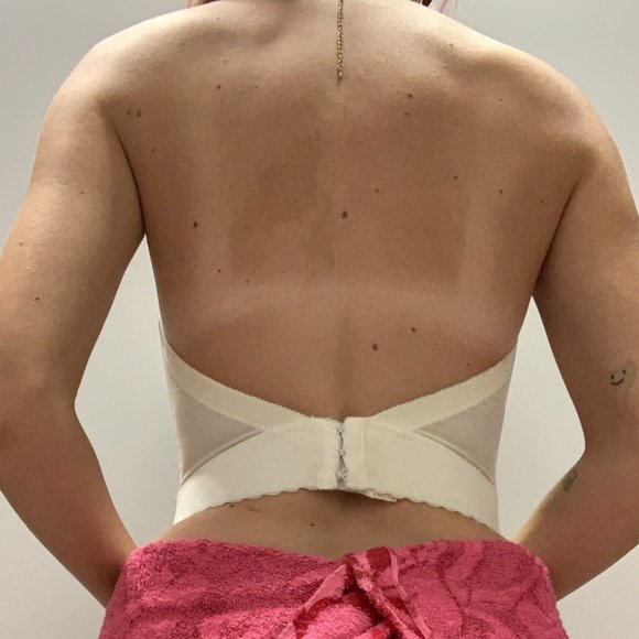 90s Vintage Adonna White Strapless Corset - Picture 3 of 6